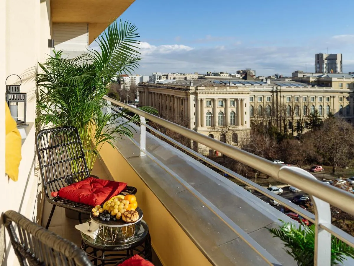 Bright 2Br Flat - Palace Hall - Charming Balcony ブカレスト